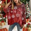 Різдвяний в'язаний светр для жінок, Різдвяний в'язаний пуловер, Різдвяний затишний осінньо-зимовий светр