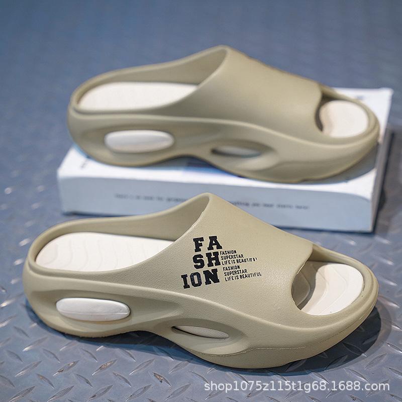 

Мужские летние новые eva нескользящие простые модные износостойкие повседневные тапочки для улицы, пляжа, прохладные тапочки 44-45