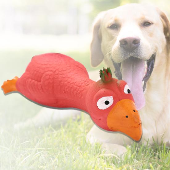 Dog Toy Cartoon Shape Squeaky Sound Screaming Chicken Puppy Chew Playing Supplies for Pet