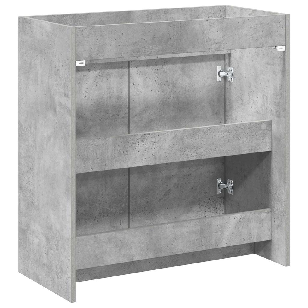 Bathroom Vanity Unit Concrete Grey 78.5 x 37.5 x 81 cm Particleboard