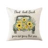 Pillow Cover Sunflower Cartoon Bee Home Decoration Cushion Cover Nordic Style Sofa Pillow Cover