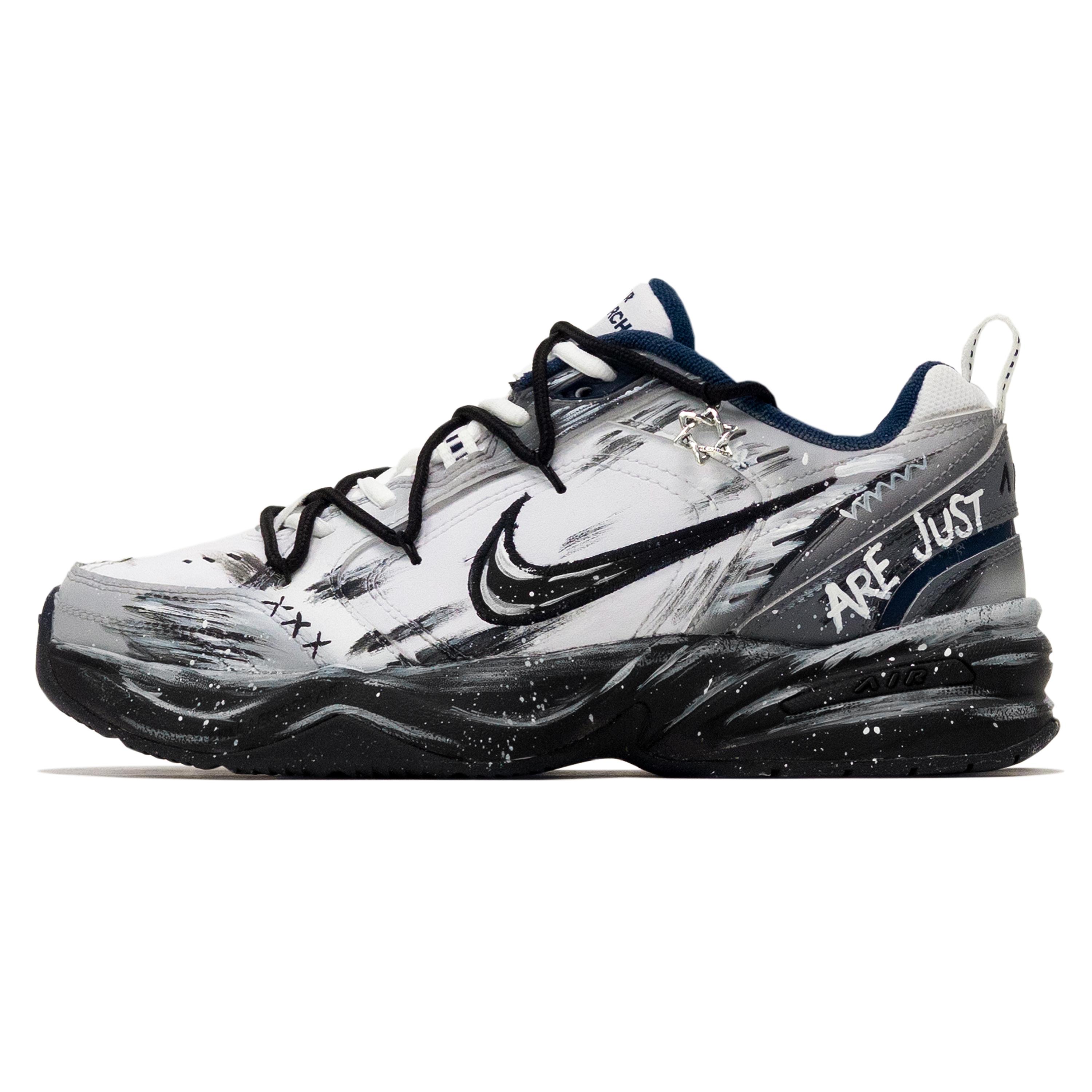 

Nike Air Monarch 4 Xingji Dark Night Abrasion Resistant Low top Chunky Sneakers Unisex 415445-102(Team1387-) 41