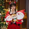 Kawaii Funny Christmas Series Santa Claus Plush Toy Elk Stuffed Soft Cute Throw Pillow Christmas Tree Creative Gift Home Decor