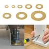Solid Brass Flat Washers O Rings Gaskets Metal Plain Pad Spacers Seal Orings Washers M2M2.5M3M4M5M6M8M10 