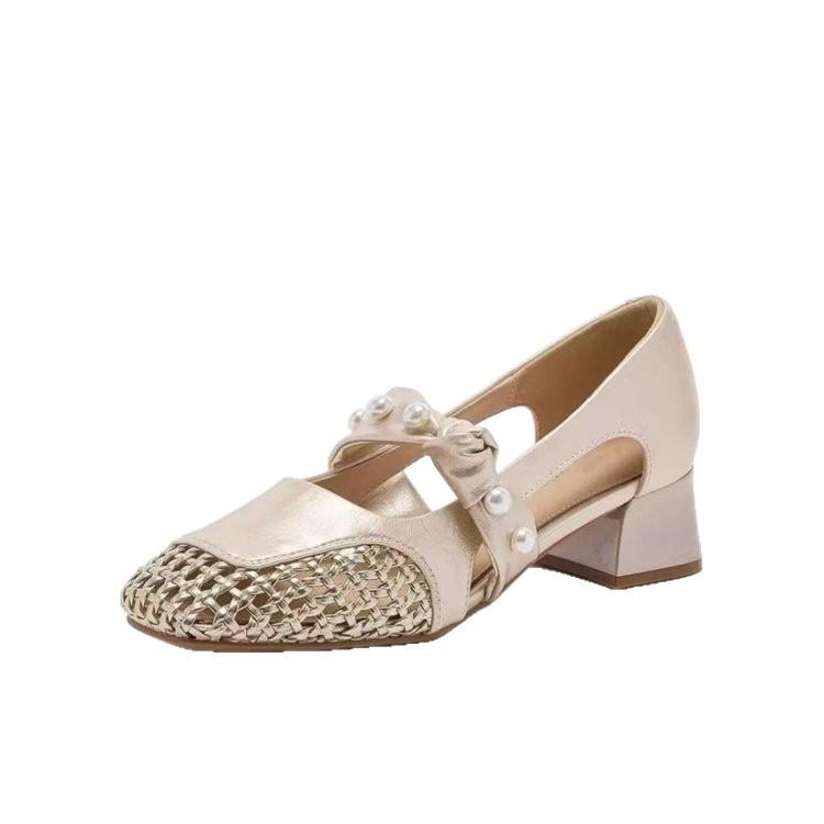 Open-toe Shoes with Breathable Thick Heels, Women's High-heeled Sandals with A High Heel. Devotion