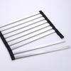 Foldable Sink Drying Rack Detachable Metal Tube Drying Rack with Silicone Cuttable Edge Dish Drying Rack for Kitchen Countertop