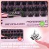 Single Cluster 192 Clusters C Song False Eyelash Set 8-18Mmdiy Segmented Grafting Thick Eyelashes