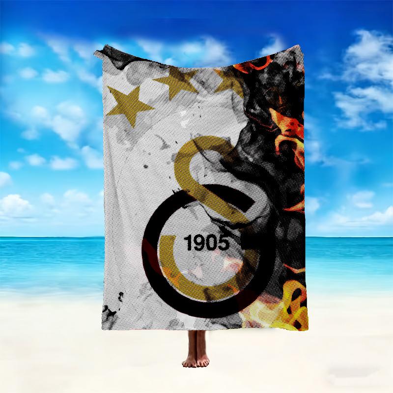 [1pc Galatasaray SK Blanket] All-Season Blanket - Cozy Blanket for Sofa Couch Home Decoration, Digital Printed Nap Blanket
