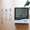 Hygrometer Thermometer Temperature Humidity Meter Alarm Clock Calendar Tester with LCD Screen for Eyelash Extensions