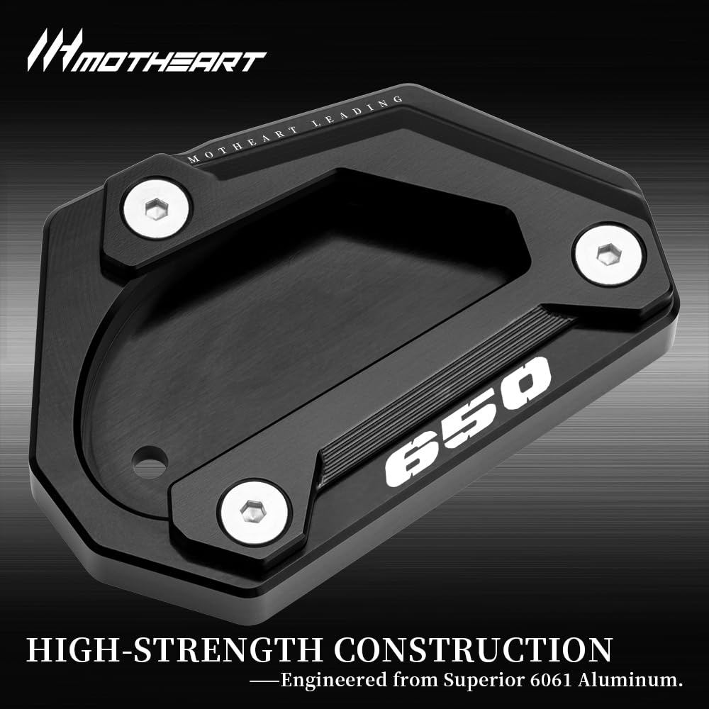 MotHeart Side Stand Anti-Slip Pad Compatible with V-Strom 650 (DL