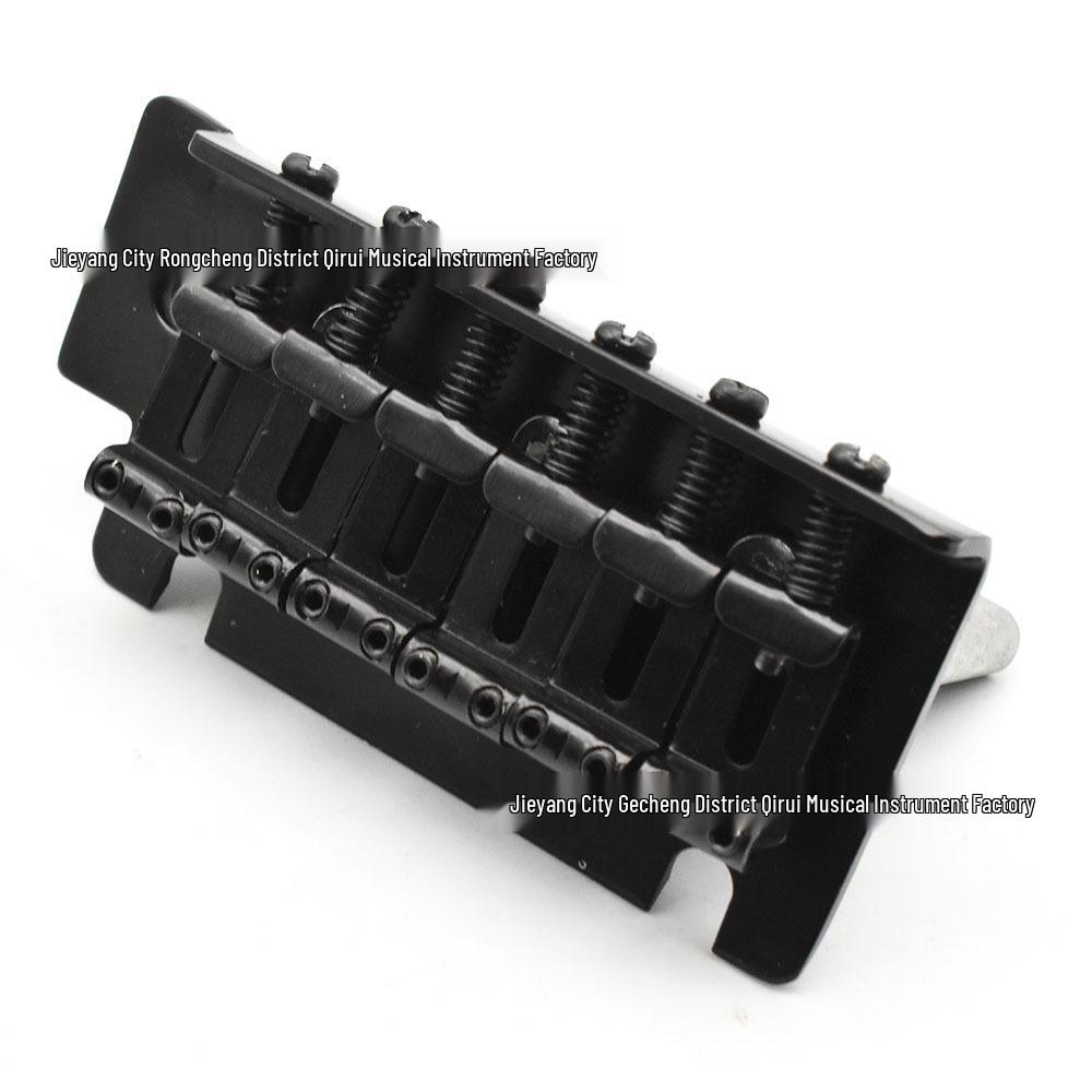 Silver/Black Vintage Electric Guitar Double Locking Tremolo Bridge System
