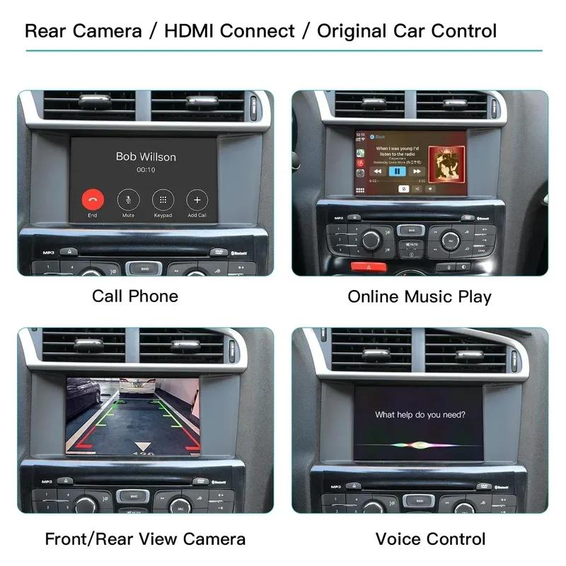 AUTOABC Wireless Carplay and Android Auto For Peugeot 2008 208 308 508 3008 & Citroen C4 DS3 DS4 DS5 SMEG Mirror Link Multimedi