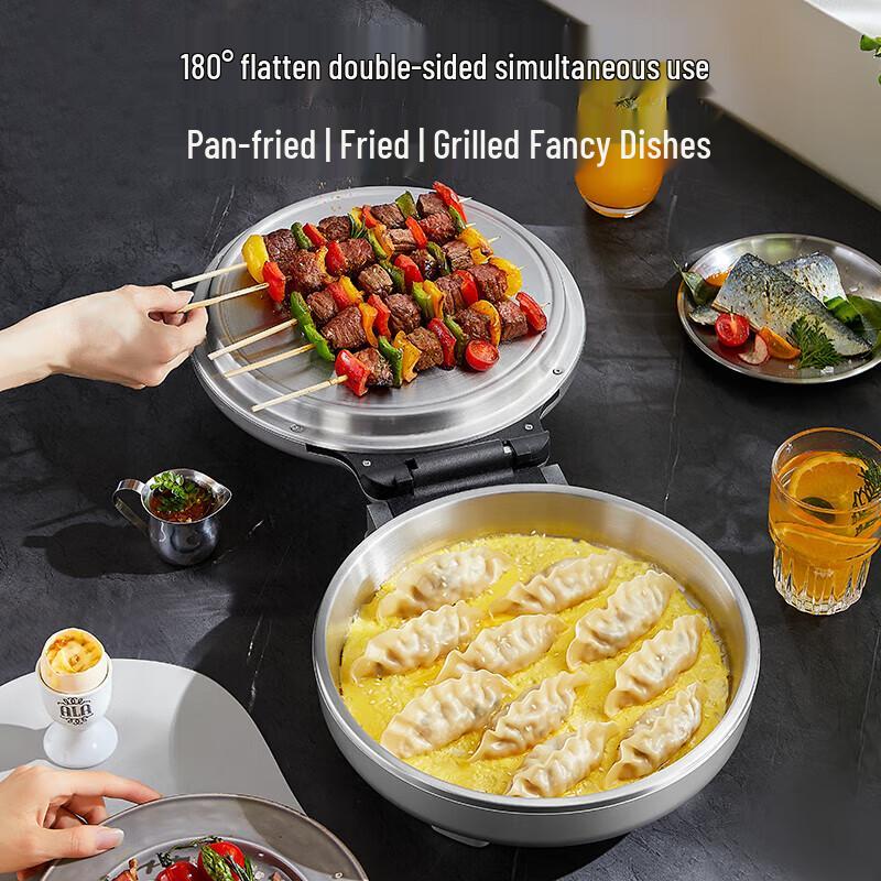 Liven Stainless Steel Electric Pancake Maker CN Plug (adapter Included)