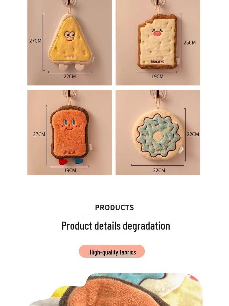 Pengyi Cartoon Hand Towel: Absorbent, Cute, Multi-Size Square Handkerchief