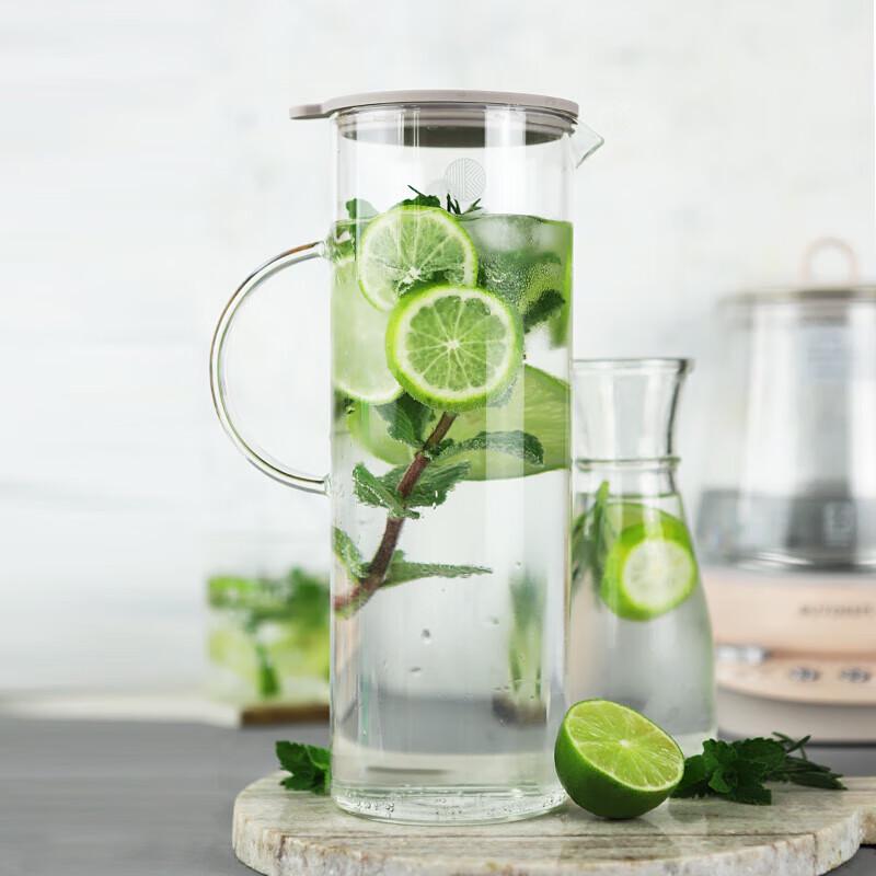 BEIDIN 1200ml Glass Water Pitcher