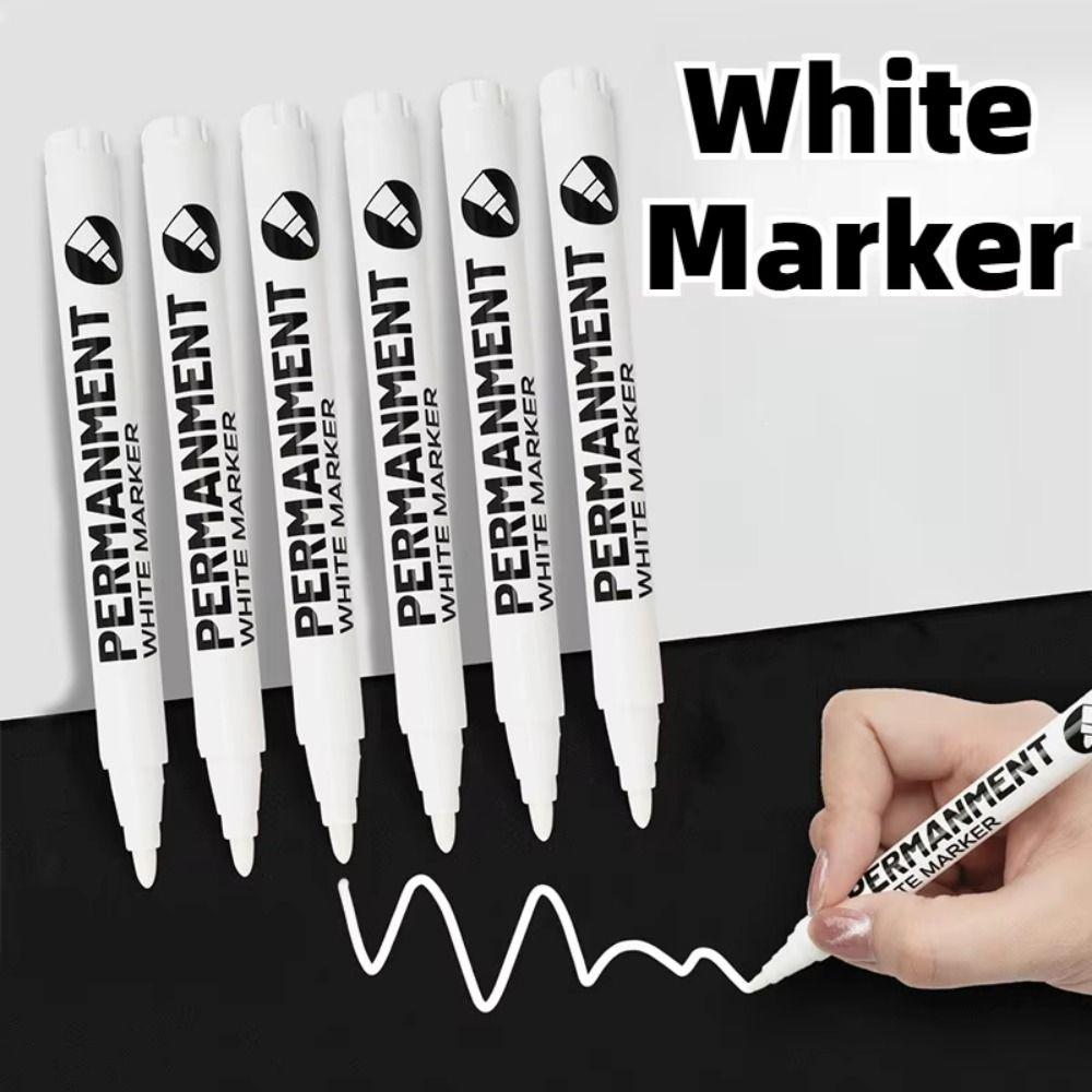 3/6Pcs Oil-Based Paint Marker Waterproof Highlight Marker Art Writing Paint Pens  DIY Painting