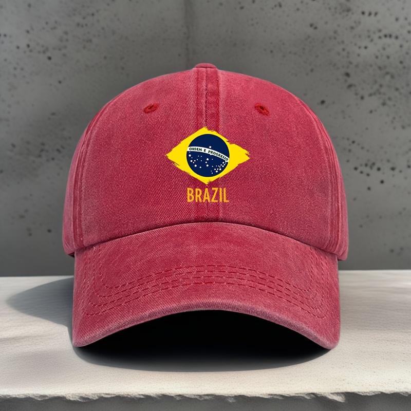 Fashion Brazil Printed Baseball Cap Lightweight and Breathable Suitable for Grandpa Dad Outdoor Sports Unisex Skateboard Hat