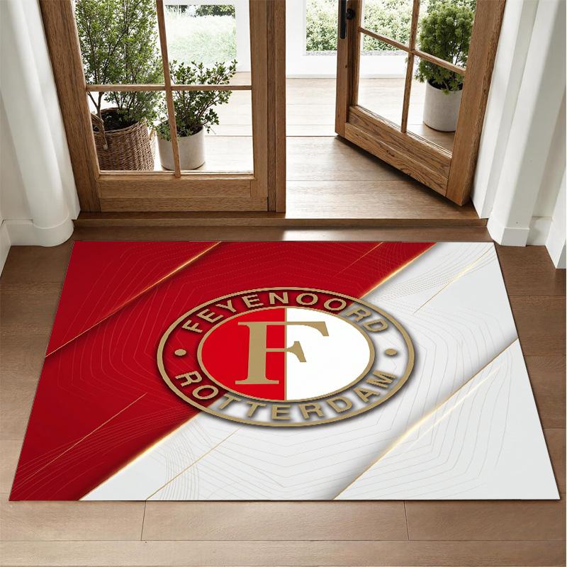 Feyenoord Design Crystal Velvet Rug Soft Decorative Mat for Bedroom Entrance
