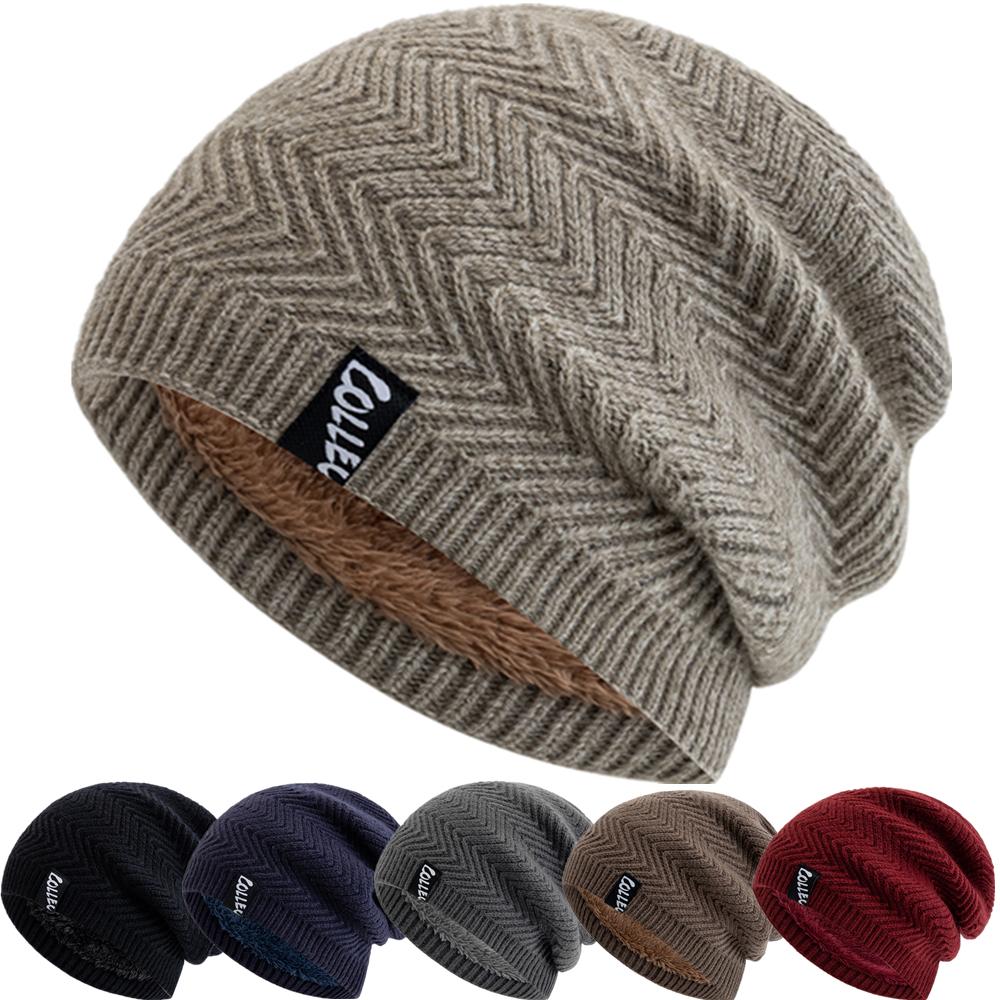 Unisex Warme Wintermützen Pfeilmuster Mode Herren Damen Ski Beanie Mütze Lässige Deko Winter Strickmütze
