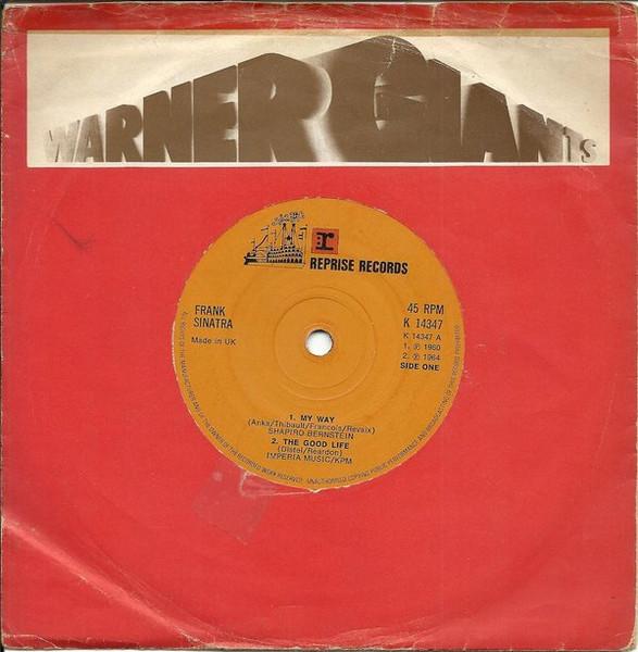 

7inch Record FRANK SINATRA - My Way K14347 Reprise Records 1974 UK Pop Used
