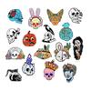 Skull Collection: Crown Skull & Butterfly Cat Brooch