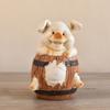 Cartoon Pig Piggy Bank Durable ResinPig Ornament Creative Animal Saving Box  Home Decor