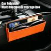 Car Center Console Organizer Faux Leather Car Storage Box for Sunglasses Cards Vehicle Dashboard Tray for Tidying Car Interior Accessory