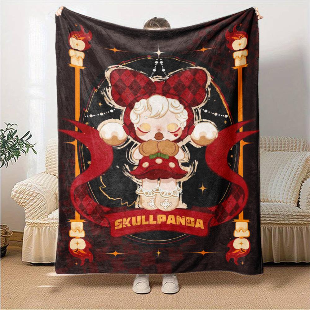 Pop Mart Blanket Soft & Cozy Perfect for Couch Office Seaside for All Seasons Playful Design Unique Gift for Family and Friends Camping