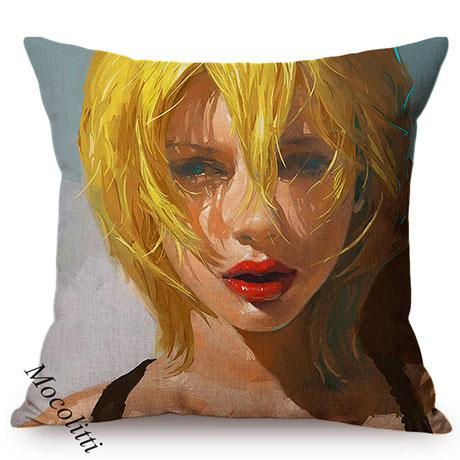 Baletky Olejomalba Umění Domácí Dekorace Potah na Polštář Sofa Portrét Sexy Ženy Impressionistický Styl Malby Potah na Polštář