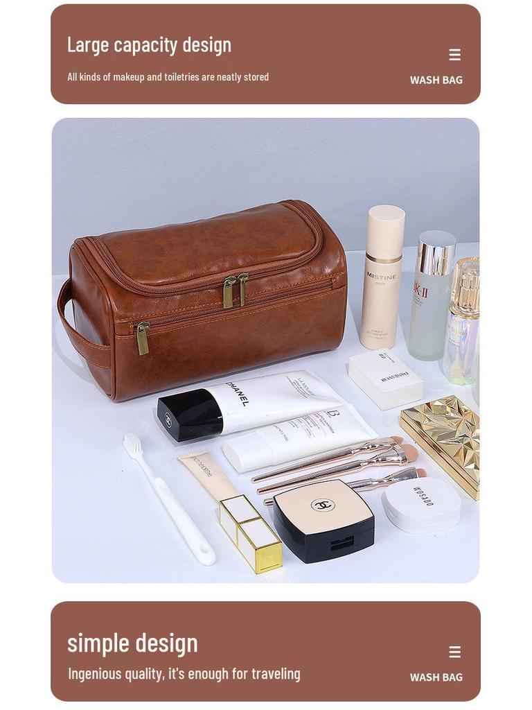 Große Tragbare Hängende Make-up-Tasche - Vielseitiger Reise-Kosmetik-Organizer mit Hoher Kapazität