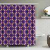 Kaleidoscope Shower Curtain Purple Yellow Pattern Bathroom Decor Waterproof Fabric Shower Panels Home Accessories Customizable S