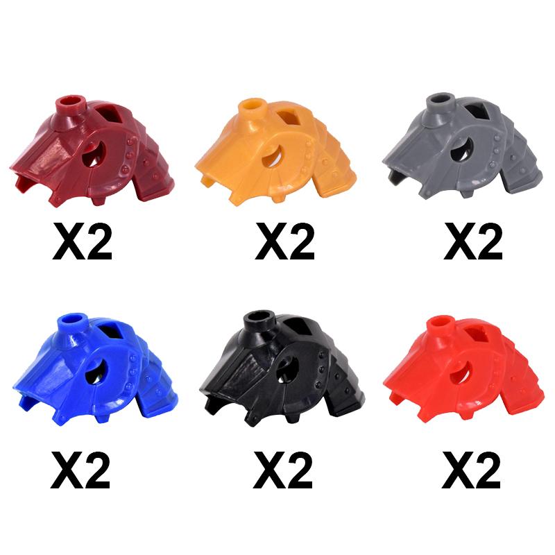MOC Medieval Soldier Figure Building Block Warhorse Cloak Sword Saddle Helmet Military Accessories Gift Toys Kids Bricks