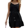 European and American Summer Pure Desire Sexy Temperament Elegant Casual Sleeveless Elastic Waist Pullover Suspender Dress