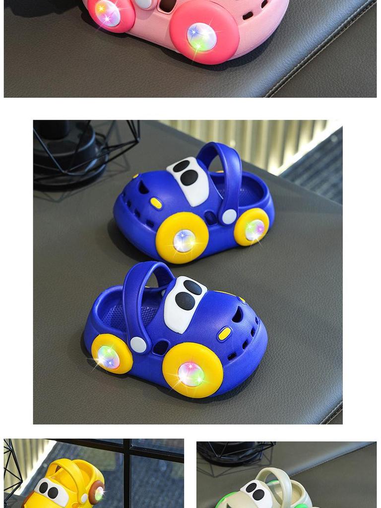 Kids' Non-slip Luminous Summer Slippers for Ages 1-3