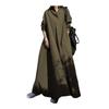 Vintage Plain Long Loose Cotton Vintage Hem Ethnic Winter [JINJUDUO] Women's Long-Sleeved Dress, Fit, Linen, Dress, Style, Spring, Summer, Autumn, (L,