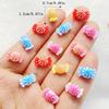 30Pcs New Mixed Nail Art Resin Colorful Candies Designer Charms Rhinestones DIY Craft For Nail 3D Decorations