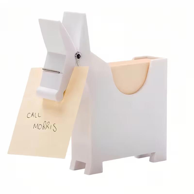 Cute Mule Desktop Decor Note Clip Multi Function Storage Holder Office Desk Organizer Photo Memo Clip Stationery Supply белый
