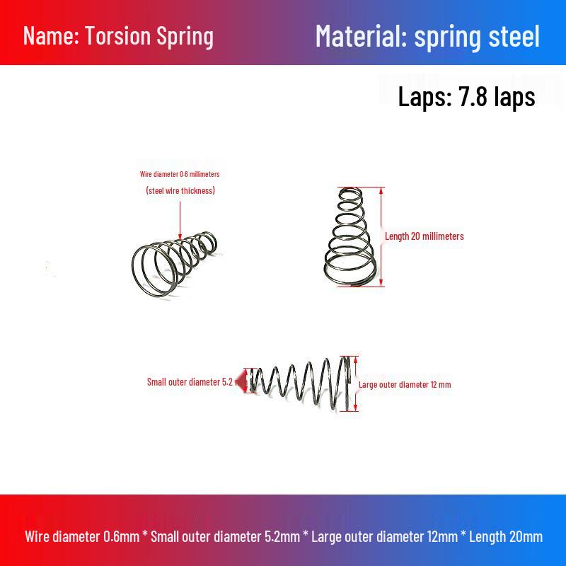 Stainless Steel Pagoda-Shaped Trapezoidal Compression Spring for Battery