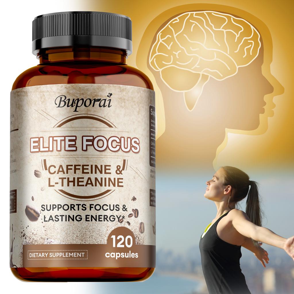 Caffeine capsules containing L-theanine provide focused energy, enhance cognitive abilities, and are suitable for adults.