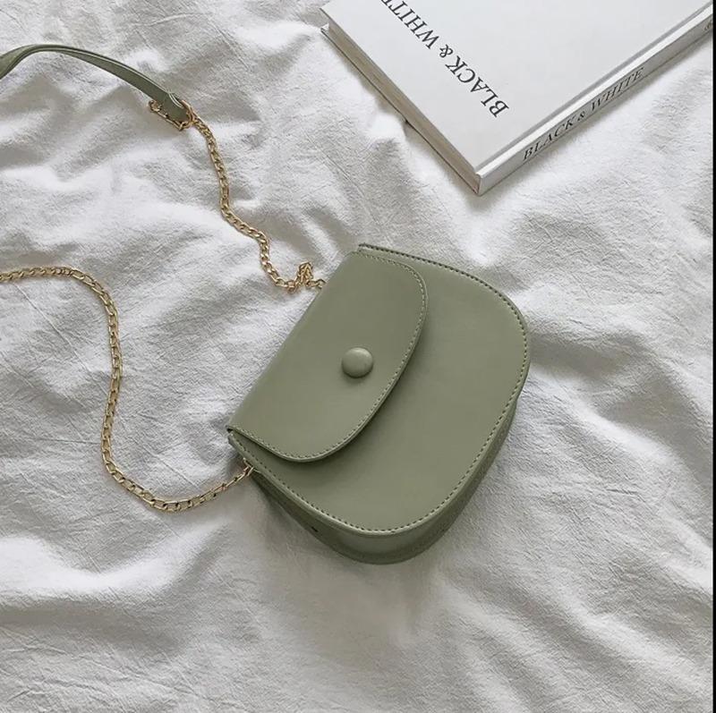 Mini Crossbody Bag Female Fashion Small Fresh Half-circle Saddle Bag Versatile Ins Single Shoulder Chain Bag Women Girls Cute Bag