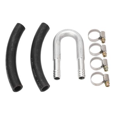 7PCS Fuel Filter Removal Bypass Kit with Clamp Aluminium Fuel Filter Head Delete Bypass Tube for