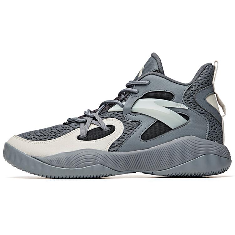 

New Anta Windhole Cushioning Anti-Slip And Wear-Resistant Mid-Top Basketball Shoes Gray 112021617S-1 41