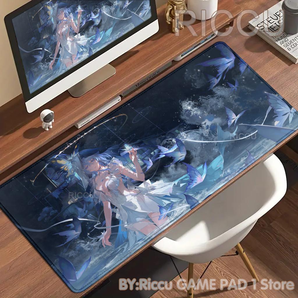 HD Anime Girls Gamer Wuthering Waves The Shorekeeper XXL Large Mouse Pad Non-slip Keyboard Desk Mat Mouse pad PC Accessories Mat