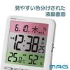 MAG Alarm Clock Table Digital Radio Thermometer Hygrometer Temperature Humidity Meter Calendar Electronic Sound Snooze Light White Spectrum T-751 WH-Z