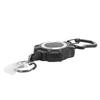 Retractable Keychain Prevent Theft 1mm Thick Stainless Steel Wire Carabiner ID Badge Holder for Outdoor Hiking Travel
