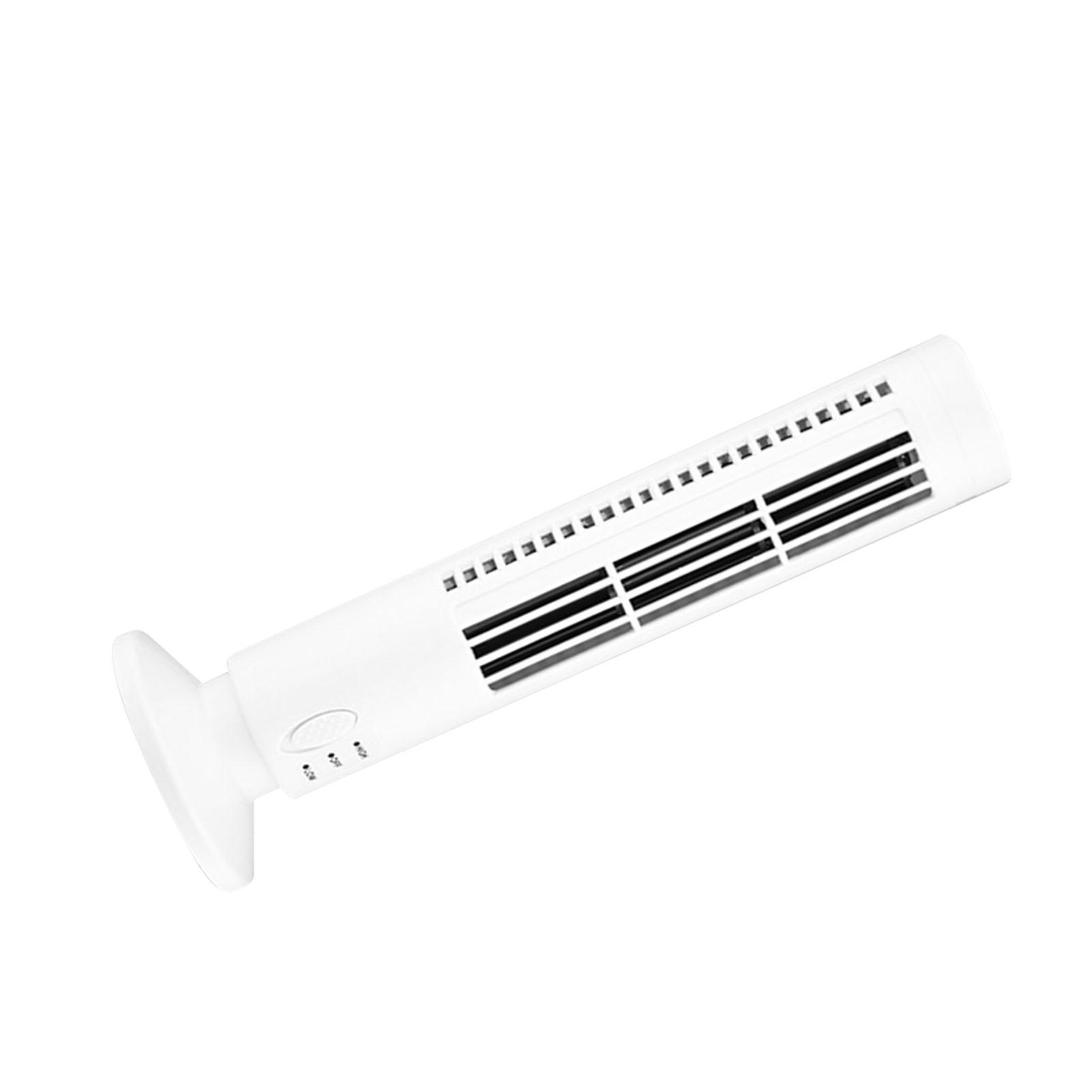 Desktop Tower Fan Bladeless Vertical Electric Fan for Study   Dorm USB Plug in 5V