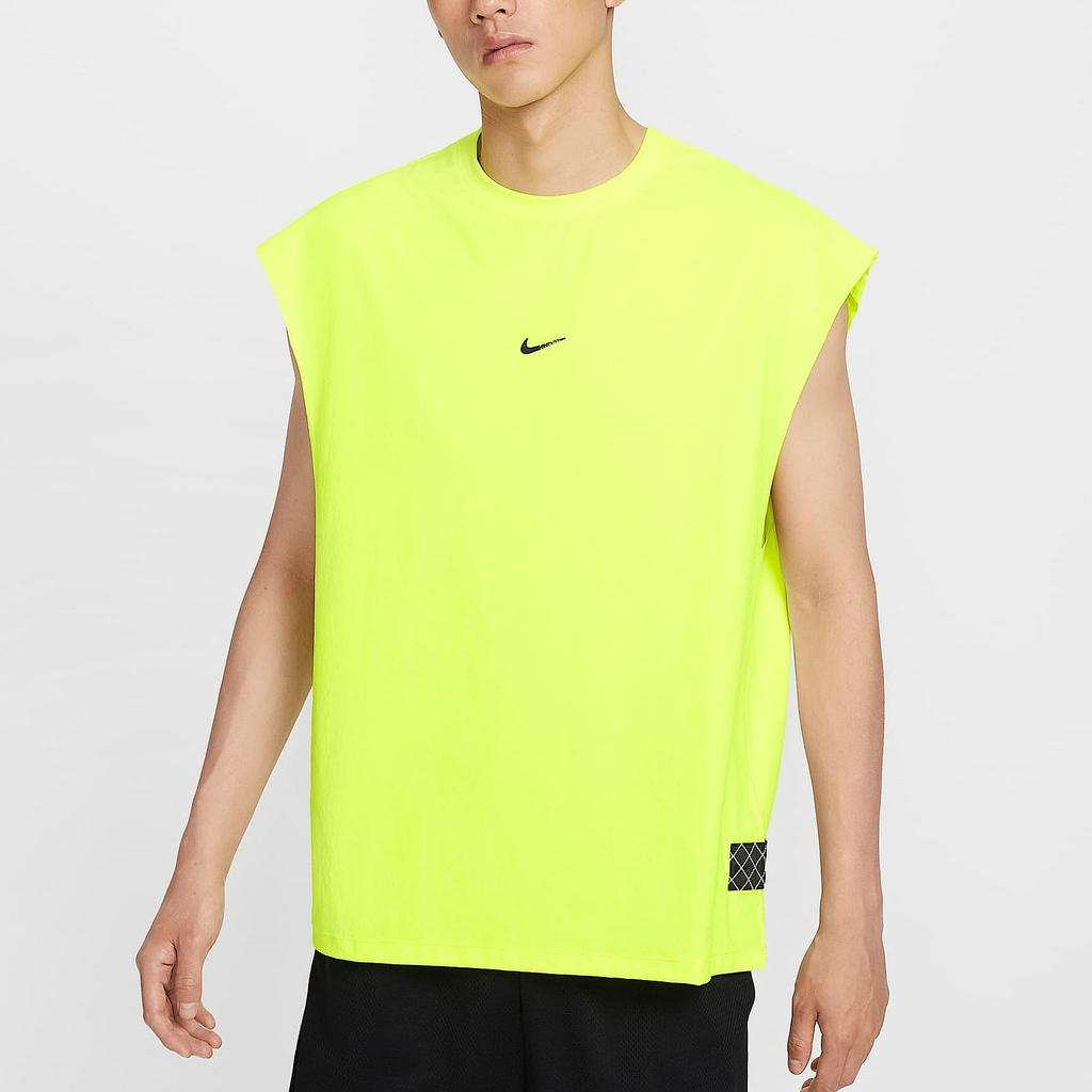 Nike Dri Fit Tank Tops Men's Green Crew Neck Moderate Other HV1889-702