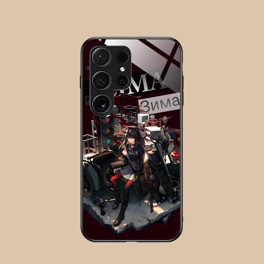 

Arknights Zima Glass Mobile Phone Case for Samsung Galaxy A56 55 54 53 52 51 36 35 34 23 16 15 5G Colorful Cover Galaxy A52
