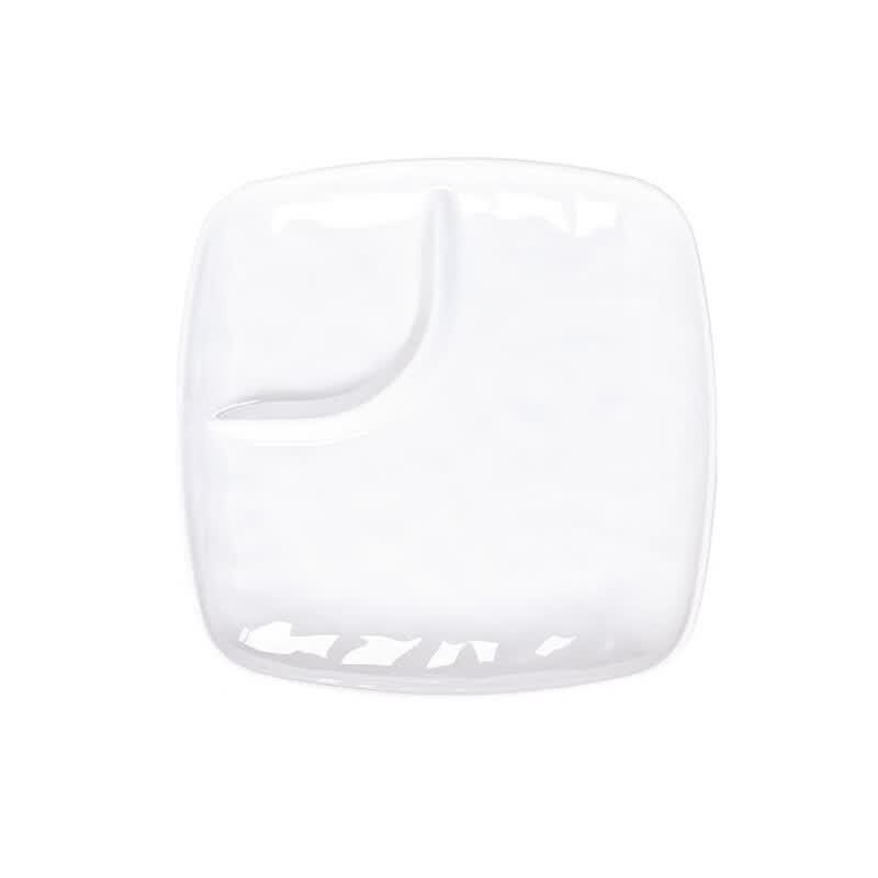 SHALL 2-Compartment Melamine Dinner Plate