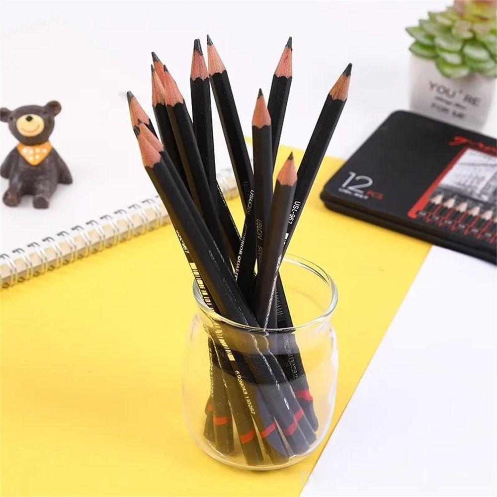 2H-8B Wooden Lead Pencils Graphite Shading Drawing Pencil Artists Sketch Pencil  Art Supplies